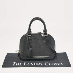 Pre Owned Louis Vuitton Black Epi Leather Alma BB Bag