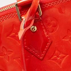 Louis Vuitton Rouge Grenadine Monogram Vernis Alma GM Bag