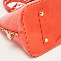 Louis Vuitton Rouge Grenadine Monogram Vernis Alma GM Bag