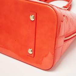 Louis Vuitton Rouge Grenadine Monogram Vernis Alma GM Bag