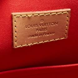 Louis Vuitton Rouge Grenadine Monogram Vernis Alma GM Bag