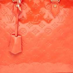 Louis Vuitton Rouge Grenadine Monogram Vernis Alma GM Bag