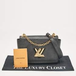 مملوكة مسبقًا Louis Vuitton Black Epi Leather Twist MM Bag