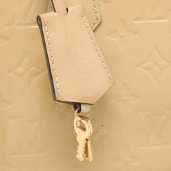 Pre Owned Louis Vuitton Beige Monogram Vernis Leather Alma BB Bag