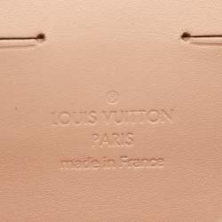 Pre Owned Louis Vuitton Beige Monogram Vernis Leather Sunset Boulevard Clutch