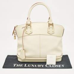 Louis Vuitton Cream Suhali Leather Lockit PM Bag