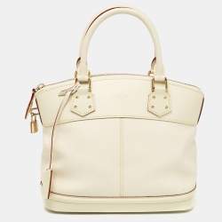 Louis Vuitton Cream Suhali Leather Lockit PM Bag