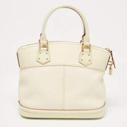 Louis Vuitton Cream Suhali Leather Lockit PM Bag