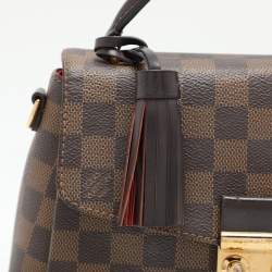 Pre Owned Louis Vuitton Damier Ebene Canvas Croisette Bag