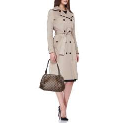 Pre Owned Louis Vuitton Damier Ebene Canvas Belem PM Bag