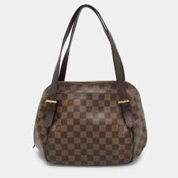 Pre Owned Louis Vuitton Damier Ebene Canvas Belem PM Bag