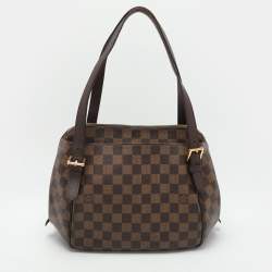 Pre Owned Louis Vuitton Damier Ebene Canvas Belem PM Bag