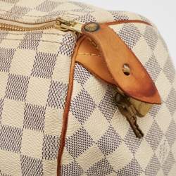 Louis Vuitton Damier Azure Canvas Speedy 30 Bag