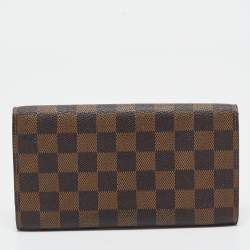 Pre Owned Louis Vuitton Damier Ebene Canvas Porte-Tresor International Wallet