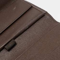 Pre Owned Louis Vuitton Damier Ebene Canvas Porte-Tresor International Wallet