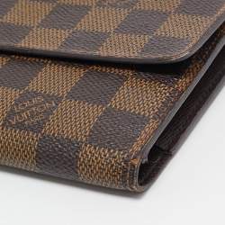 Pre Owned Louis Vuitton Damier Ebene Canvas Porte-Tresor International Wallet
