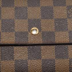 Pre Owned Louis Vuitton Damier Ebene Canvas Porte-Tresor International Wallet
