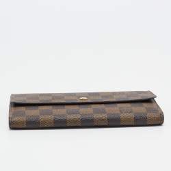 Pre Owned Louis Vuitton Damier Ebene Canvas Porte-Tresor International Wallet