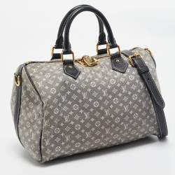 Pre Owned Louis Vuitton Encre Monogram Idylle Canvas Speedy Bandouliere 30 Bag