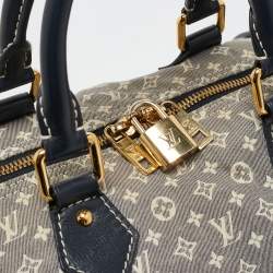 Pre Owned Louis Vuitton Encre Monogram Idylle Canvas Speedy Bandouliere 30 Bag