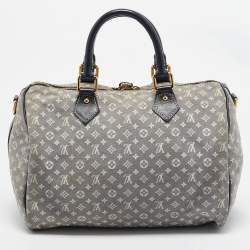 Pre Owned Louis Vuitton Encre Monogram Idylle Canvas Speedy Bandouliere 30 Bag