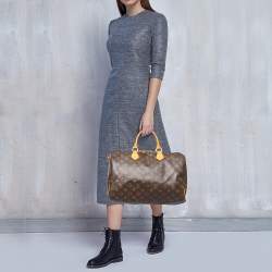 Pre Owned حقيبة لوي فيتون سبيدي باندوليار كانفاس دامييه أيبين 35