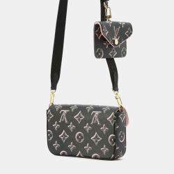 Louis Vuitton Black/Pink Monogram Fall For You Felicie Strap And Go Bag