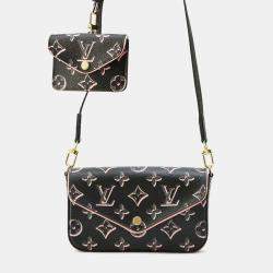 Louis Vuitton Black/Pink Monogram Fall For You Felicie Strap And Go Bag