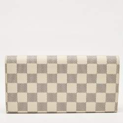 Louis Vuitton Rose Ballerine Damier Azur Canvas Emilie Wallet