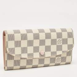 Louis Vuitton Rose Ballerine Damier Azur Canvas Emilie Wallet