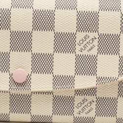 Louis Vuitton Rose Ballerine Damier Azur Canvas Emilie Wallet
