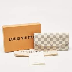 Louis Vuitton Rose Ballerine Damier Azur Canvas Emilie Wallet