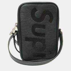 Louis Vuitton Noir Black Epi Leather Pochette Danube PPM Supreme Bag