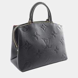 Louis Vuitton Black Leather Monogram Empreinte Grand Palais MM Handbag