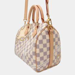 Louis Vuitton Damier Azur Speedy Bandouliere 25 Nautical Handbag