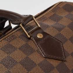 Louis Vuitton Damier Ebene Canvas Speedy 35 Bag
