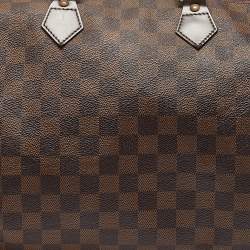 Louis Vuitton Damier Ebene Canvas Speedy 35 Bag