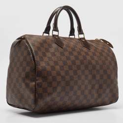 Louis Vuitton Damier Ebene Canvas Speedy 35 Bag