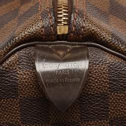 Louis Vuitton Damier Ebene Canvas Speedy 35 Bag