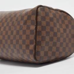 Louis Vuitton Damier Ebene Canvas Speedy 35 Bag