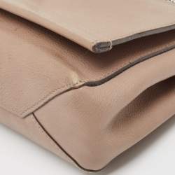 Pre Owned Louis Vuitton Beige Leather Lockme II BB Bag