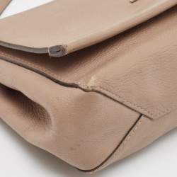 Pre Owned Louis Vuitton Beige Leather Lockme II BB Bag