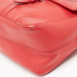 Pre Owned Louis Vuitton Rouge Epi Leather Segur MM Bag