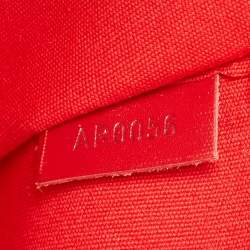 Pre Owned Louis Vuitton Rouge Epi Leather Segur MM Bag