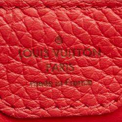 Louis Vuitton Pink Taurillion Leather BB Capucines Top Handle Bag