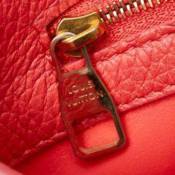 Louis Vuitton Pink Taurillion Leather BB Capucines Top Handle Bag