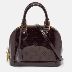 Pre Owned Louis Vuitton Amarante Monogram Vernis Alma BB Bag