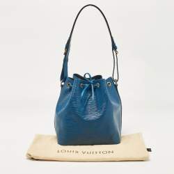 Pre Owned Louis Vuitton Blue Toledo Epi Leather Petit Noe Bag