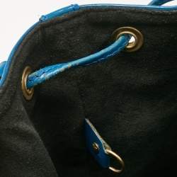 Pre Owned Louis Vuitton Blue Toledo Epi Leather Petit Noe Bag