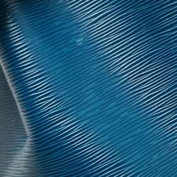 Pre Owned Louis Vuitton Blue Toledo Epi Leather Petit Noe Bag